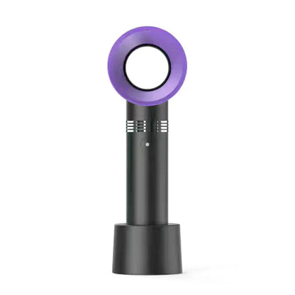 USB Handheld Leafless Fan with Phone Holder