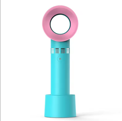 USB Handheld Leafless Fan with Phone Holder