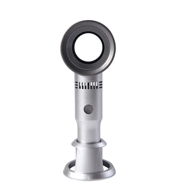 USB Handheld Leafless Fan with Phone Holder