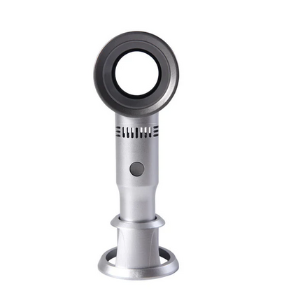 USB Handheld Leafless Fan with Phone Holder