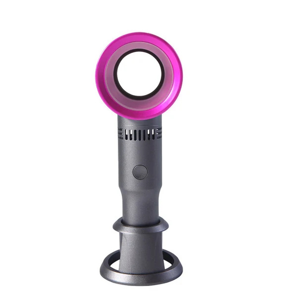 USB Handheld Leafless Fan with Phone Holder