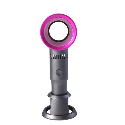 USB Handheld Leafless Fan with Phone Holder