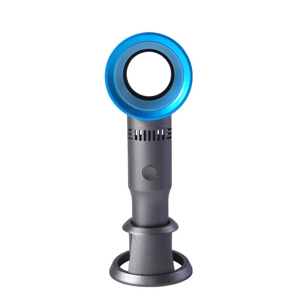 USB Handheld Leafless Fan with Phone Holder