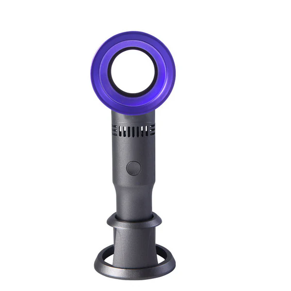 USB Handheld Leafless Fan with Phone Holder